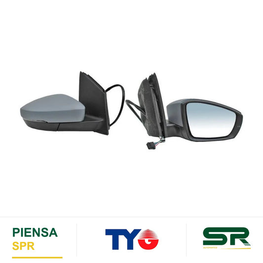 ESPEJO DERECHO 6 PINES CON DIRECCIONAL ELÉCTRICO VOLKSWAGEN POLO NUEVO 2013-2021 TYG