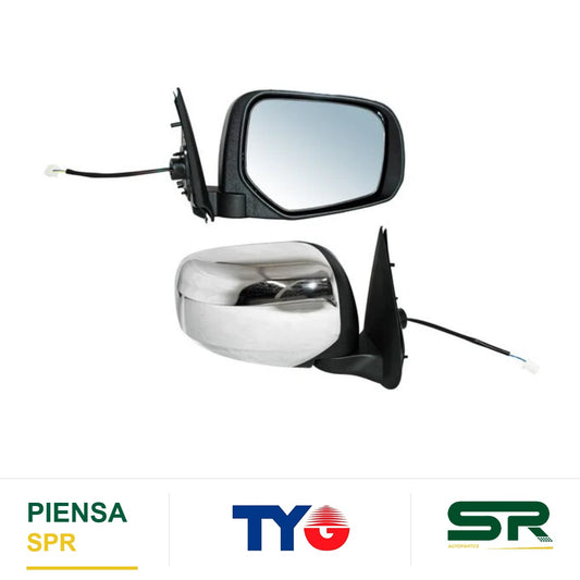 ESPEJO DERECHO 3 PINES ELÉCTRICO CROMADO MITSUBISHI PICKUP L200 2016-2019 TYG
