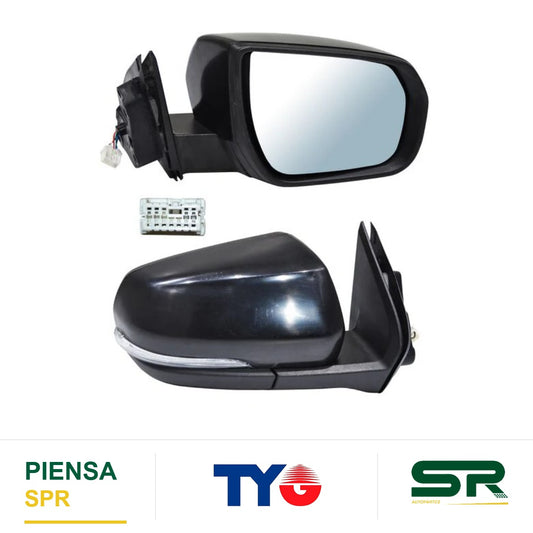ESPEJO DERECHO 5 PINES CON DESEMPAÑANTE CON DIRECCIONAL PARA PINTAR ELÉCTRICO CHEVROLET S10 MAX 2022-2025 NZLT TYG