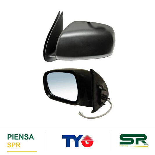 ESPEJO IZQUIERDO 3 PINES ELÉCTRICO NEGRO TOYOTA HILUX 2005-2011 LISO TYG