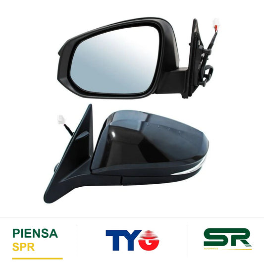ESPEJO IZQUIERDO 6 PINES CON DESEMPAÑANTE CON DIRECCIONAL PARA PINTAR ELÉCTRICO TOYOTA HIGHLANDER 2014-2019 CCC TYG