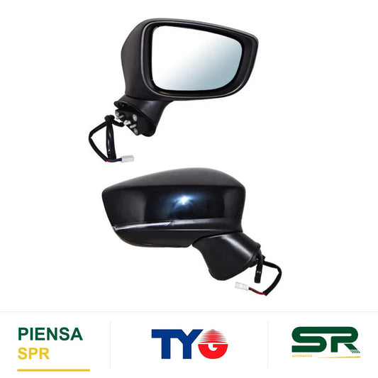 ESPEJO DERECHO CON DESEMPAÑANTE CON DIRECCIONAL PARA PINTAR ELÉCTRICO MAZDA 3 2017-2018 TYG