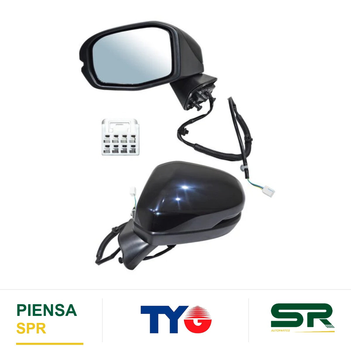 ESPEJO IZQUIERDO ELÉCTRICO PARA PINTAR 3 PINES HONDA HRV 2023-2025 TYG