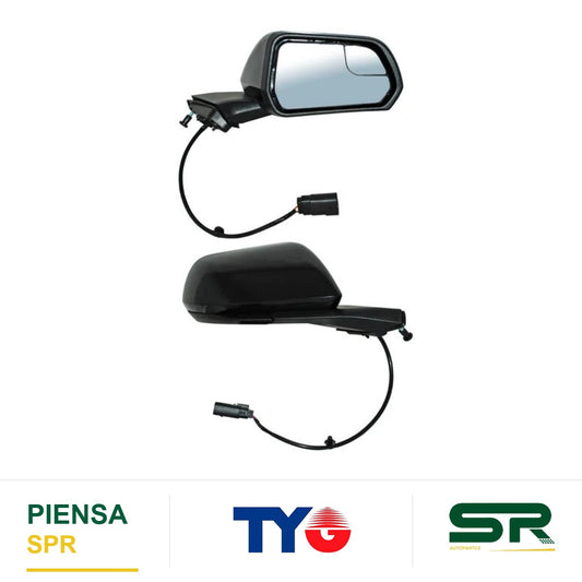 ESPEJO DERECHO 3 PINES PARA PINTAR ELÉCTRICO FORD MUSTANG COUPE / CONVERTIBLE 2015-2023 C / PUNTO CIEGO TYG