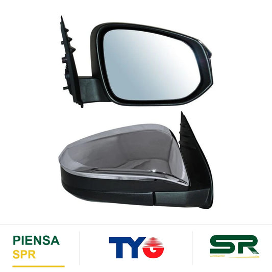 ESPEJO DERECHO CROMADO AS TOYOTA HILUX 2016-2025 S / CONT 4X2 / 4X4 / SR / B E TYG