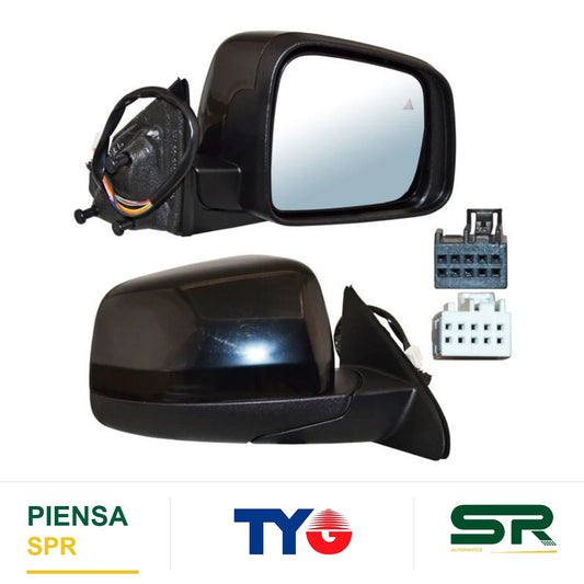ESPEJO DERECHO ELÉCTRICO 13 PINES CON DESEMPAÑANTE AUTOABATIBLE PARA PINTAR CON MEMORIA JEEP GRAND CHEROKEE 2011-2014 TYG