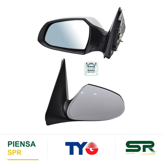 ESPEJO IZQUIERDO 3 PINES ELÉCTRICO HYUNDAI GRAND I10 2021-2026 + TYG