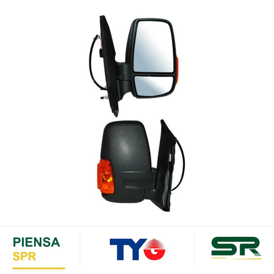 ESPEJO DERECHO 6 PINES CON DESEMPAÑANTE CON DIRECCIONAL ELÉCTRICO FORD TRANSIT 2014-2017 POROSO CCCC TYG