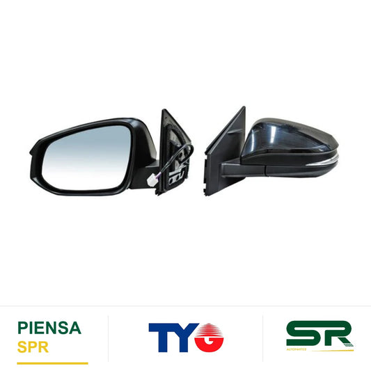 ESPEJO IZQUIERDO 7 PINES CON DESEMPAÑANTE CON DIRECCIONAL PARA PINTAR ELÉCTRICO TOYOTA RAV4 2013-2018 TYG