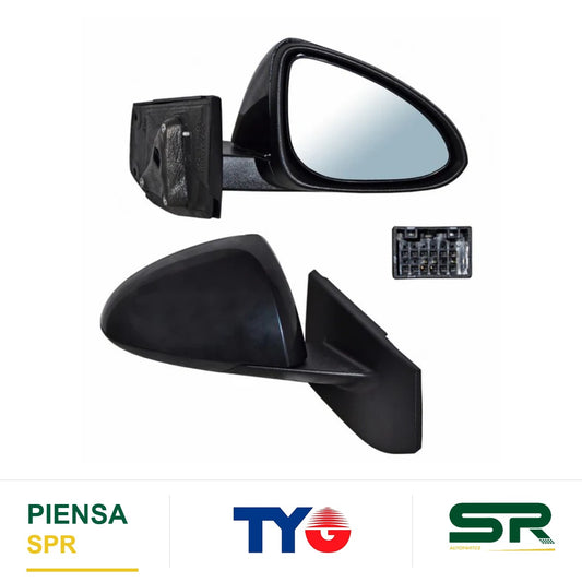 ESPEJO DERECHO ELÉCTRICO CHEVROLET SPARK 2013-2015 P / PINTAR TIPO USA TYG