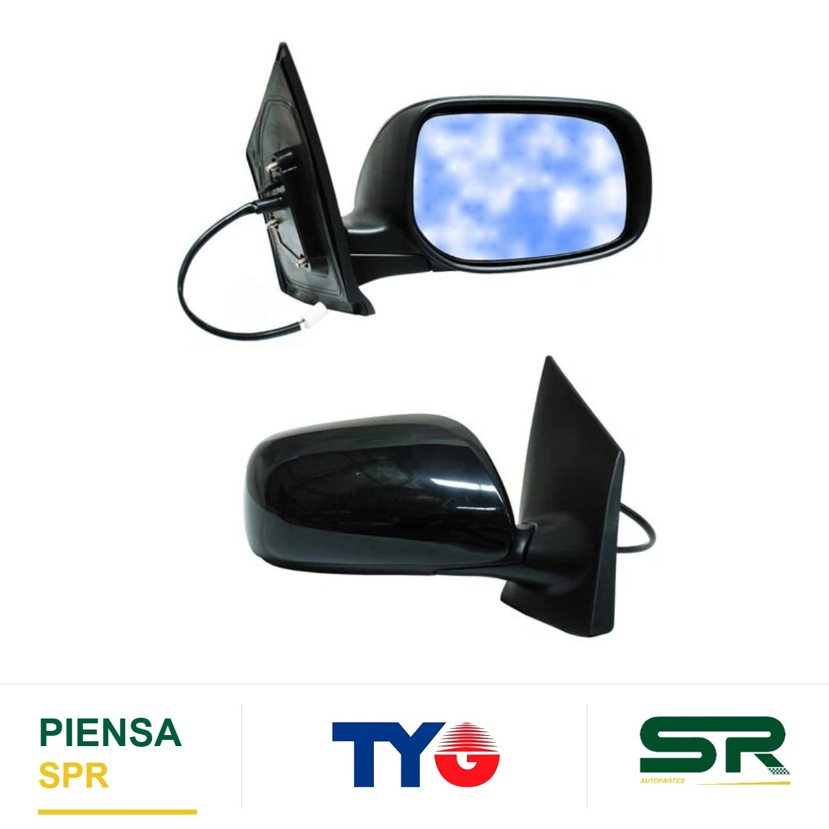 ESPEJO DERECHO ELÉCTRICO 4P 3 PINES 480.06 TOYOTA YARIS 2006-2015 TYG