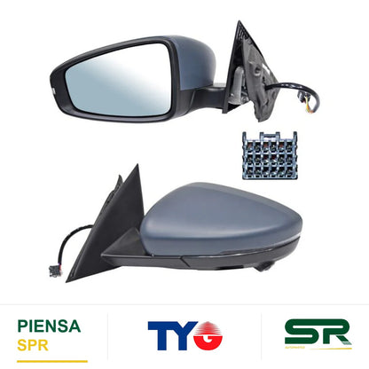 ESPEJO IZQUIERDO ELÉCTRICO CON DESEMPAÑANTE CON DIRECCIONAL PARA PINTAR ABATIBLE CON CÁMARA 10 PINES MG MG5 2021-2025 TYG