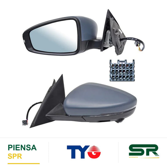 ESPEJO IZQUIERDO 10 PINES CON DESEMPAÑANTE CON DIRECCIONAL PARA PINTAR ELÉCTRICO ABATIBLE MG MG5 2021-2025 C / CAMARA NZLT TYG