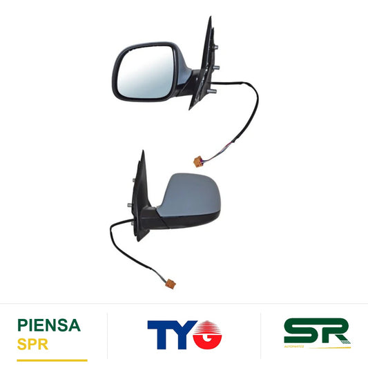 ESPEJO IZQUIERDO 5 PINES CON DESEMPAÑANTE PARA PINTAR ELÉCTRICO VOLKSWAGEN TRANSPORTER 2016-2024 TYG