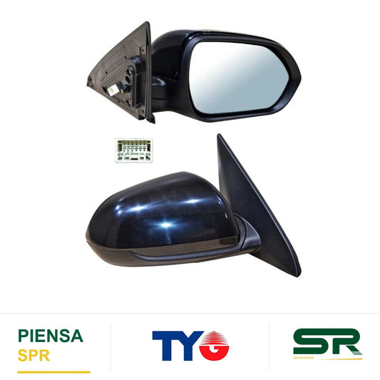 ESPEJO DERECHO 3 PINES PARA PINTAR ELÉCTRICO KIA SELTOS 2020-2025 TYG