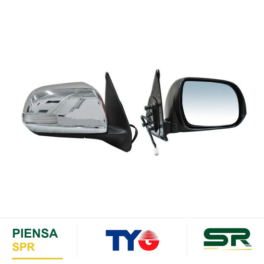 ESPEJO DERECHO CON DIRECCIONAL ELÉCTRICO CROMADO TOYOTA TACOMA 2012-2015 TYG