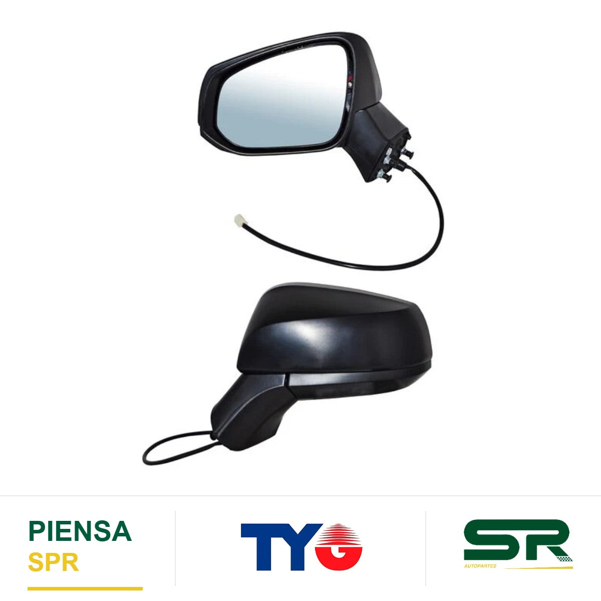 ESPEJO IZQUIERDO ELÉCTRICO PARA PINTAR SIN DESEMPAÑANTE 3 PINES TOYOTA RAV-4 2019-2025 TYG