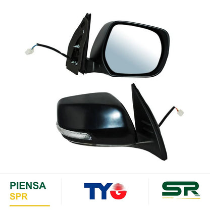 ESPEJO DERECHO ELÉCTRICO PARA PINTAR CON DIRECCIONAL AUTOABATIBLE CON DESEMPAÑANTE MTP 9 PINES CCCC3 TOYOTA LAND CRUSIER 2016-2019 TYG
