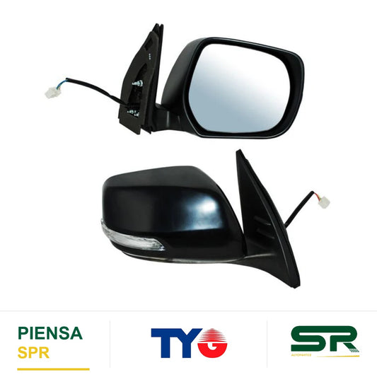 ESPEJO DERECHO 9 PINES CON DESEMPAÑANTE CON DIRECCIONAL AUTOABATIBLE PARA PINTAR ELÉCTRICO TOYOTA LAND CRUSIER 2016-2019 CCCC3 TYG