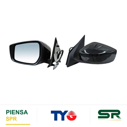 ESPEJO IZQUIERDO 3 PINES PARA PINTAR ELÉCTRICO NISSAN VERSA 2015-2019 / V-DRIVE 2020-2023 28905 TYG