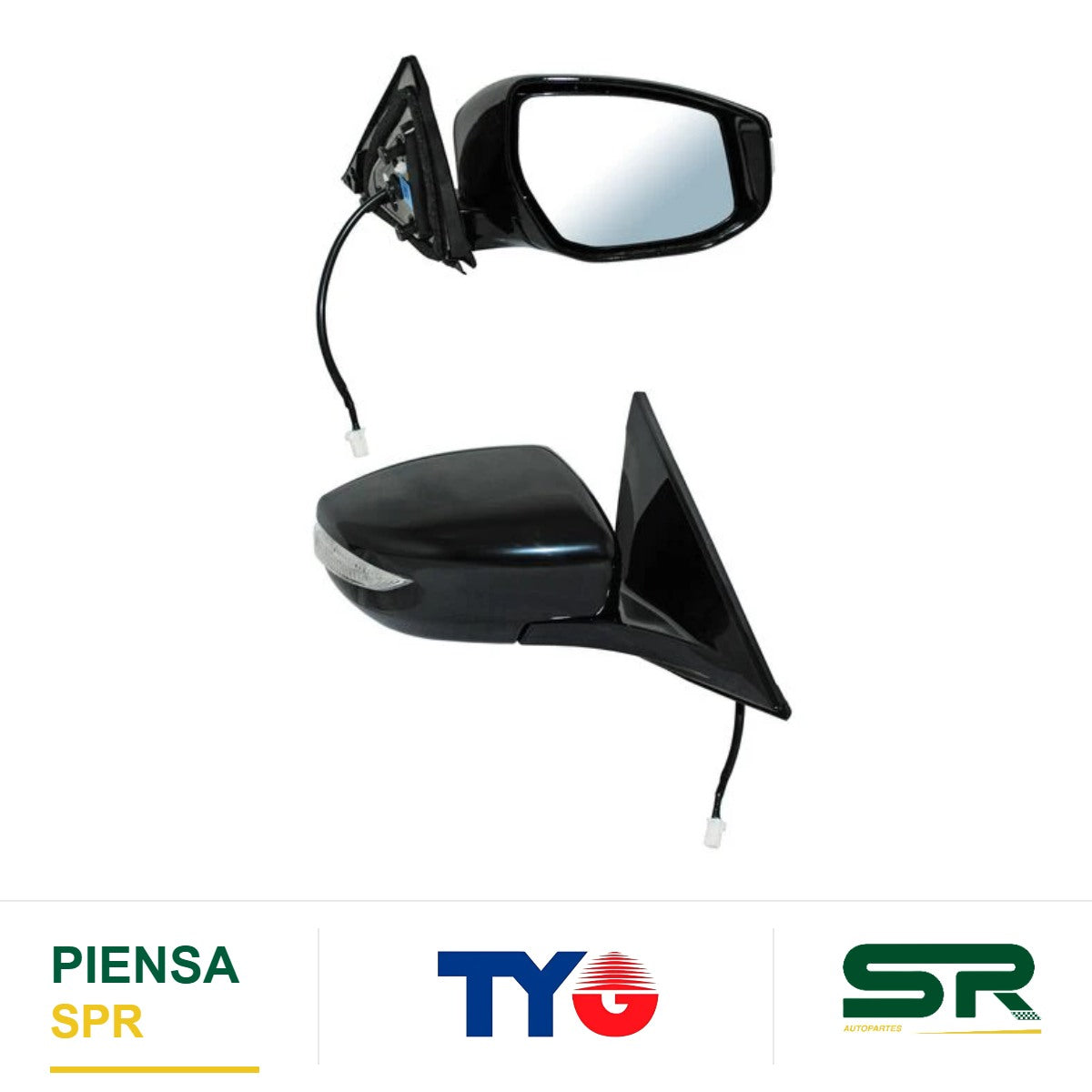 ESPEJO DERECHO ELÉCTRICO CON DIRECCIONAL PARA PINTAR CON DESEMPAÑANTE 6 PINES CCCC3 880.06 NISSAN MAXIMA 2016-2020 TYG