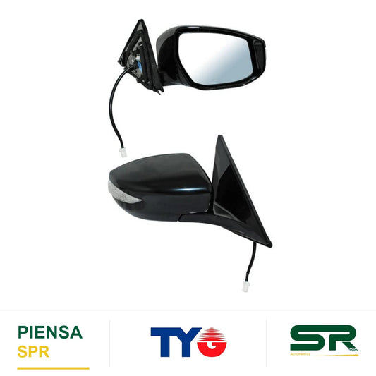 ESPEJO DERECHO 6 PINES CON DESEMPAÑANTE CON DIRECCIONAL PARA PINTAR ELÉCTRICO NISSAN MAXIMA 2016-2020 CCCC3 TYG