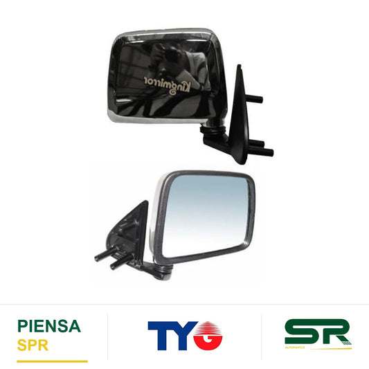 ESPEJO DERECHO CROMADO NISSAN PICKUP D21 1994-2008 / D22 2008-2015 S / CONT 28906 TYG