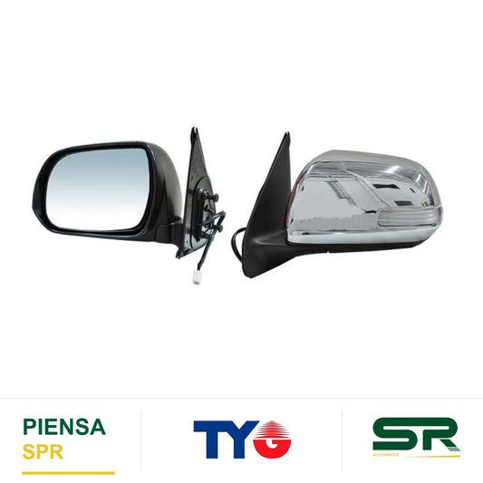 ESPEJO IZQUIERDO ELÉCTRICO CON DIRECCIONAL CROMADO TOYOTA TACOMA 6 2012-2015 TYG