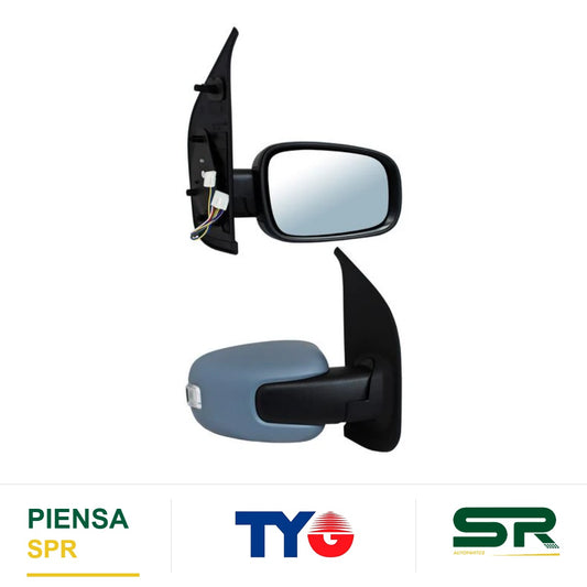 ESPEJO DERECHO 9 PINES CON DIRECCIONAL PARA PINTAR ELÉCTRICO FIAT UNO 2017-2020 C / MEM TYG
