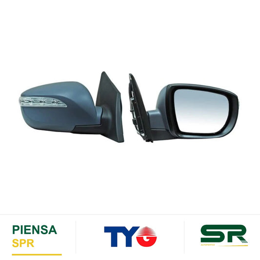 ESPEJO DERECHO 5 PINES CON DESEMPAÑANTE CON DIRECCIONAL AUTOABATIBLE PARA PINTAR ELÉCTRICO HYUNDAI IX35 LIMITED 2014-2015 2 FN3.05 TYG