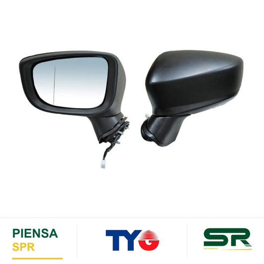 ESPEJO IZQUIERDO 6 PINES CON DESEMPAÑANTE CON DIRECCIONAL PARA PINTAR ELÉCTRICO MAZDA 3 2014-2018 TYG