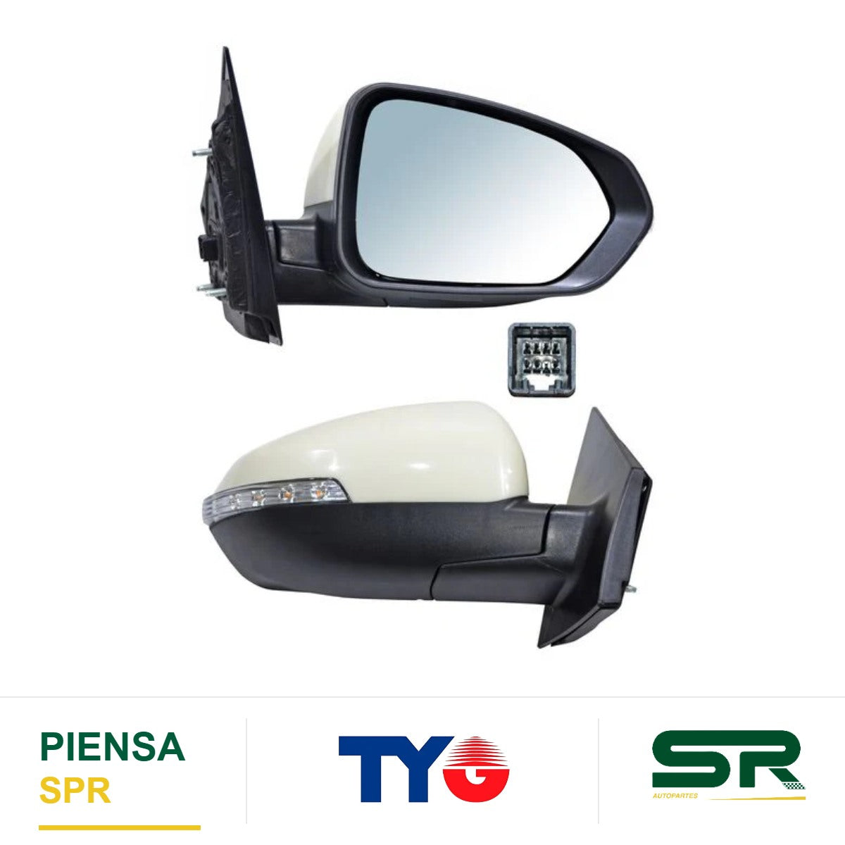 ESPEJO DERECHO ELÉCTRICO CON DESMP CON DIRECCIONAL 7 PINES JAC SEI 2 2018-2020 TYG