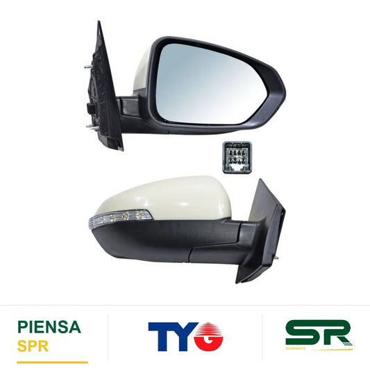 ESPEJO DERECHO 7 PINES CON DIRECCIONAL ELÉCTRICO JAC SEI 2 2018-2020 C / DESMP NZLT TYG