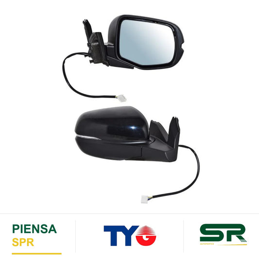 ESPEJO DERECHO 6 PINES CON DESEMPAÑANTE CON DIRECCIONAL PARA PINTAR ELÉCTRICO HONDA PILOT 2019-2022 TYG