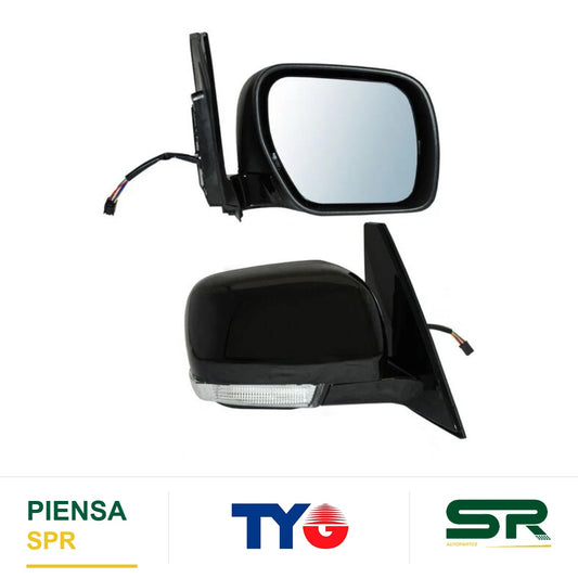 ESPEJO DERECHO CON DIRECCIONAL AUTOABATIBLE PARA PINTAR ELÉCTRICO MITSUBISHI MONTERO 2009-2014 TYG