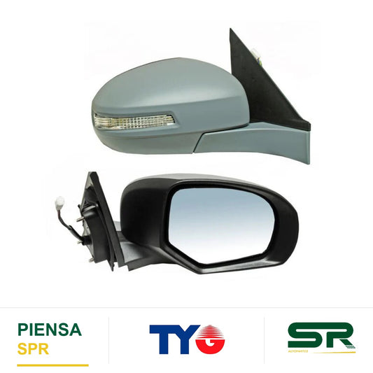 ESPEJO DERECHO 5 PINES PARA PINTAR ELÉCTRICO SUZUKI SWIFT 2012-2016 C / DIREC TYG