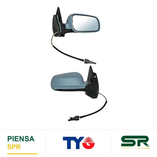 ESPEJO DERECHO AS VOLKSWAGEN JETTA CL ICO 1999-2015 / GOLF 1999-2015 C / CONT MAN GDE LUNA CLARA 28906 TYG