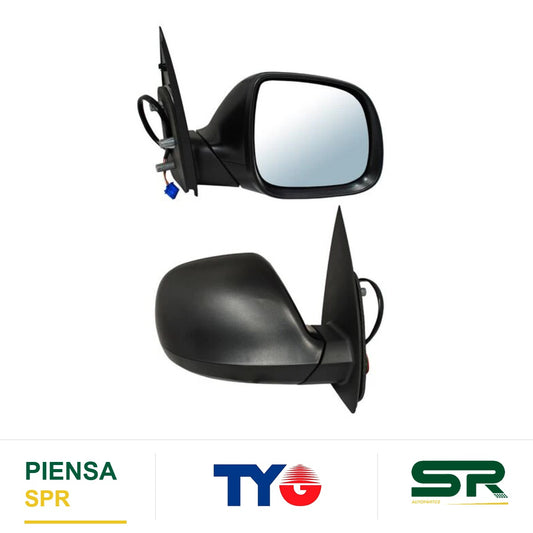 ESPEJO DERECHO 5 PINES CON DESEMPAÑANTE ELÉCTRICO VOLKSWAGEN 2011-2023 POROSO TYG