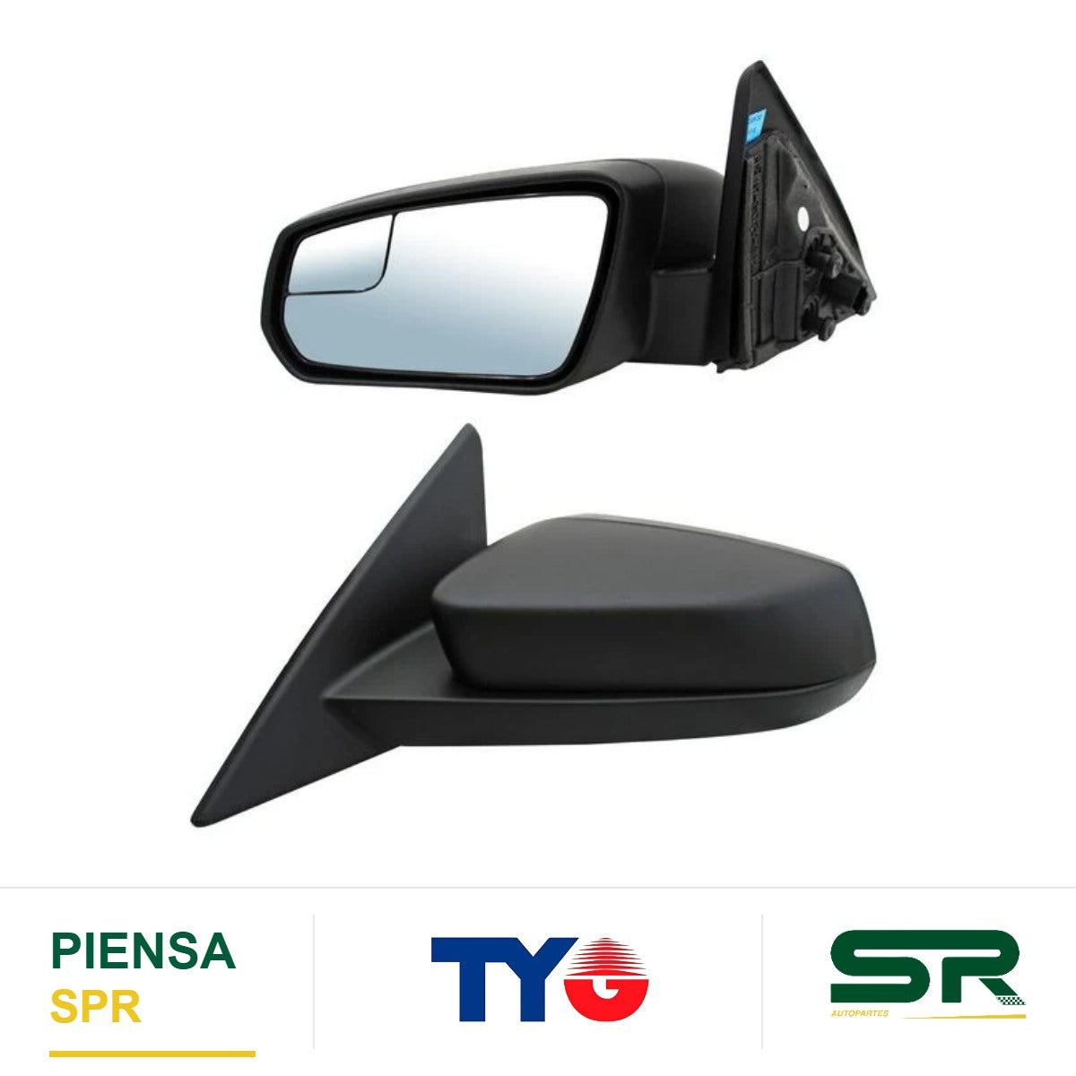 ESPEJO IZQUIERDO ELÉCTRICO CON DESEMPAÑANTE TEXTURIZADO CON SENSOR DE PUNTO CIEGO CON LUZ INFERIOR FORD MUSTANG 3 2013-2014 TYG