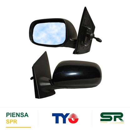 ESPEJO IZQUIERDO CON CONT MANUAL BASE/ SE 4P 28906 .12 TOYOTA YARIS 2006-2015 TYG