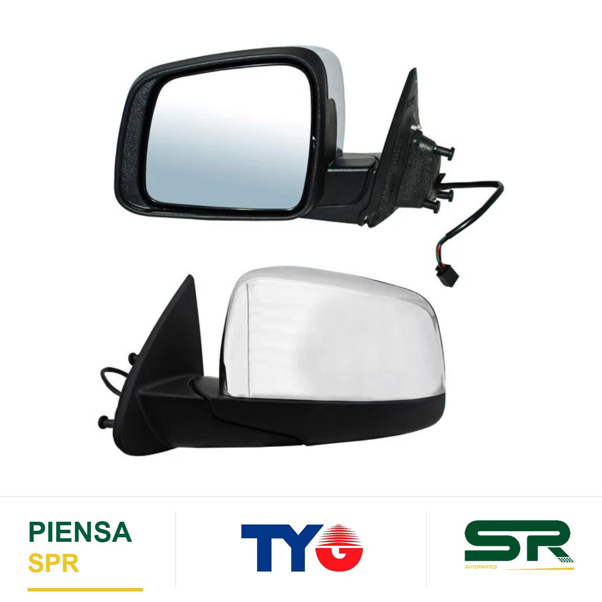 ESPEJO IZQUIERDO ELÉCTRICO CON DESEMPAÑANTE CROM 5 PINES DODGE / CHRYSLER DURANGO 2011-2020 TYG