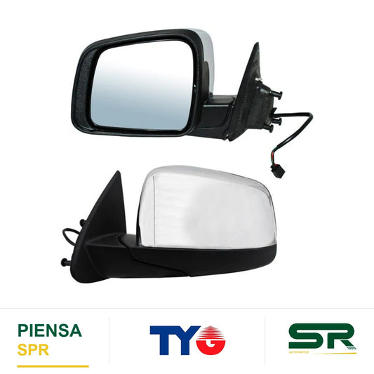 ESPEJO IZQUIERDO 5 PINES CON DESEMPAÑANTE ELÉCTRICO CROMADO DODGE DURANGO 2011-2020 TYG