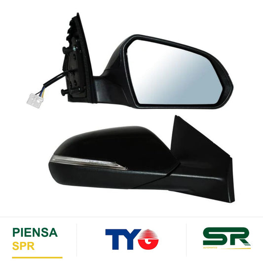 ESPEJO DERECHO 6 PINES CON DIRECCIONAL ELÉCTRICO HYUNDAI SONATA 2015-2017 TYG