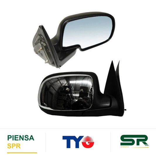 ESPEJO DERECHO CROMADO CHEVROLET PICKUP 1999-2006 S / CONT TYG