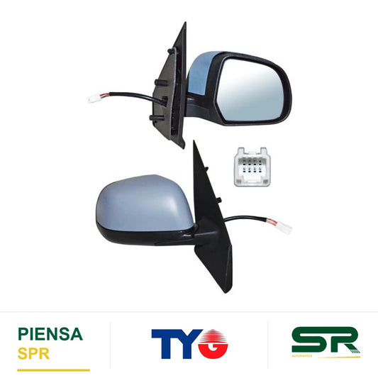 ESPEJO DERECHO 5 PINES CON DESEMPAÑANTE PARA PINTAR ELÉCTRICO RENAULT KANGOO 2019-2024 TYG