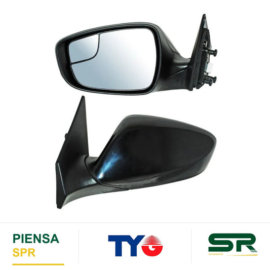 ESPEJO IZQUIERDO ELÉCTRICO 5 PINES CON DESEMPAÑANTE PARA PINTAR CON SENSOR DE PUNTO CIEGO HYUNDAI ELANTRA 2015-2016 TYG