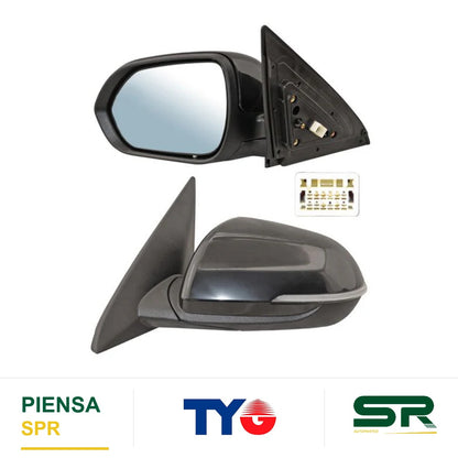 ESPEJO IZQUIERDO ELÉCTRICO PARA PINTAR CON DIRECCIONAL CON DESEMPAÑANTE 6 PINES KIA SELTOS 2020-2025 TYG