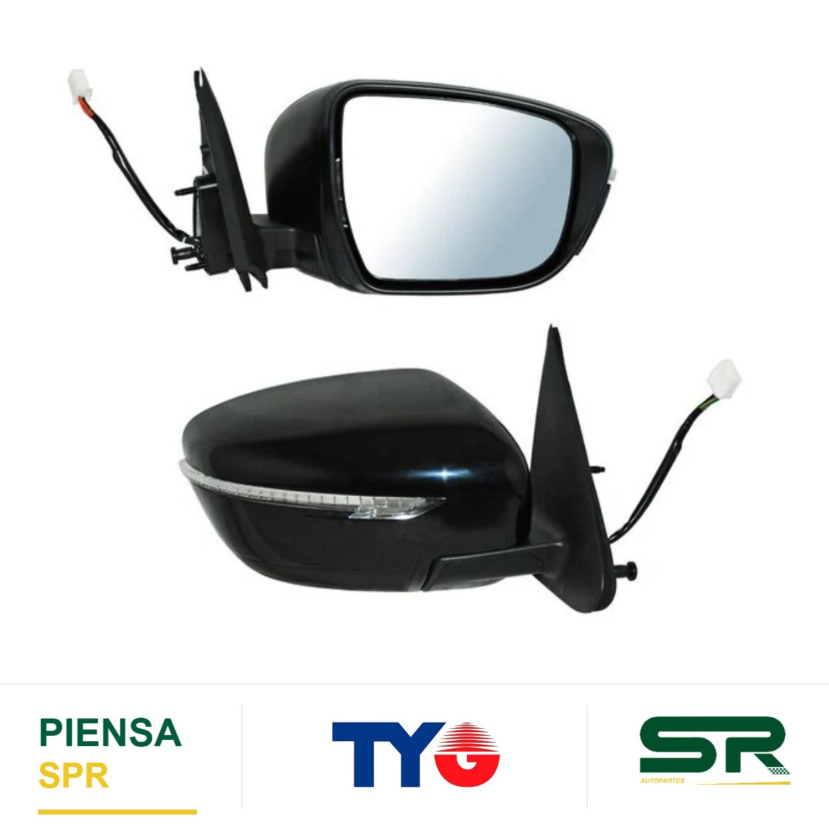 ESPEJO DERECHO ELÉCTRICO CON DESEMPAÑANTE CON DIRECCIONAL PARA PINTAR 7 PINES NISSAN JUKE 2015-2017 TYG