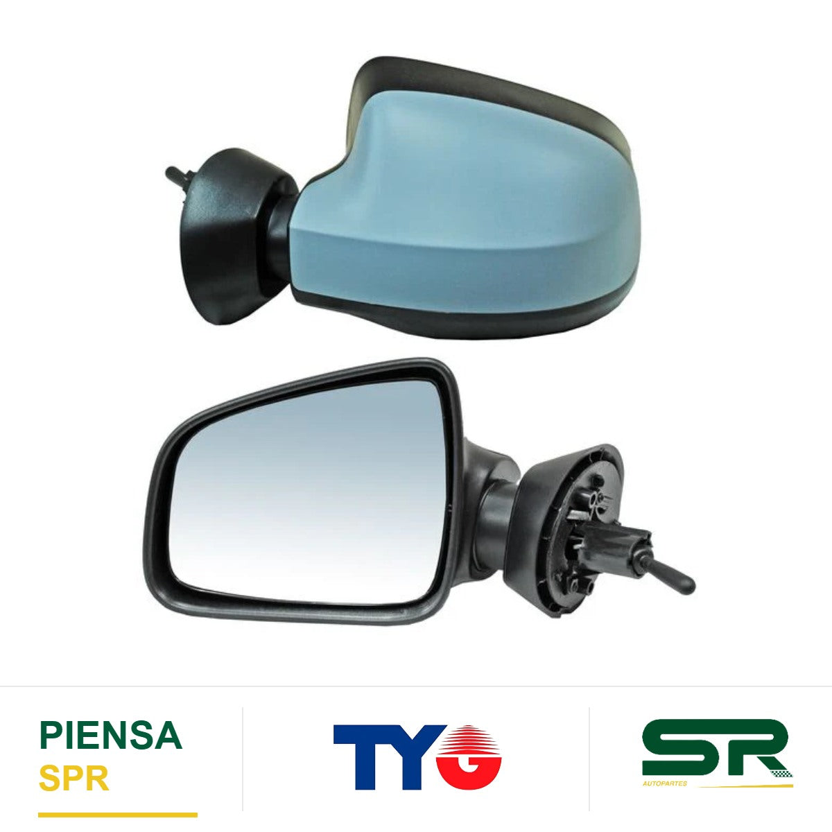ESPEJO IZQUIERDO DUSTER 13-16 CON CONT MANUAL PARA PINTAR RENAULT SANDERO / STEPWAY 2010-2015 TYG