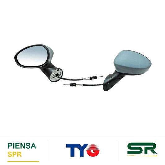 ESPEJO IZQUIERDO PARA PINTAR FIAT 500 2009-2015 C / CONT MAN . TYG